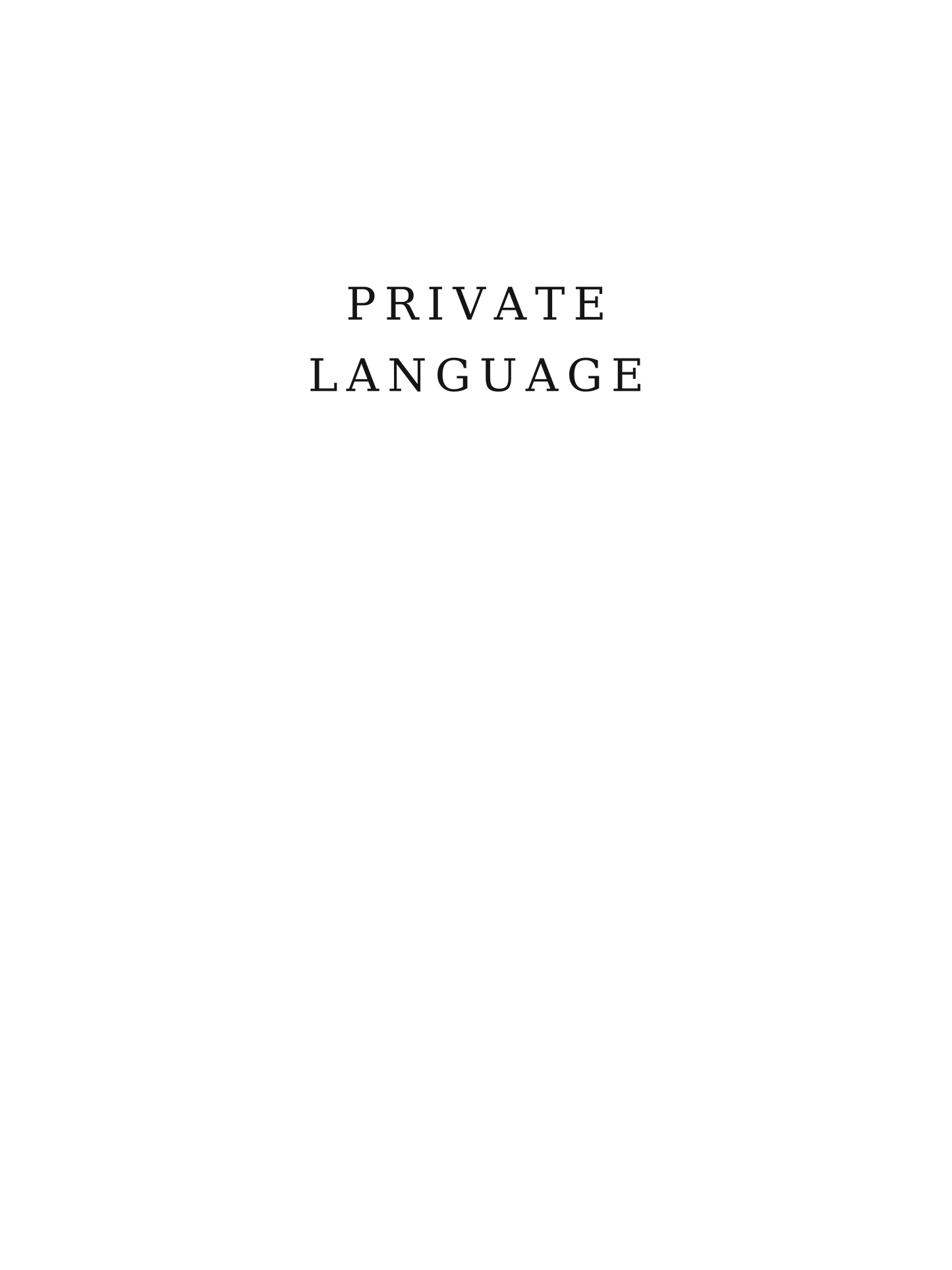 PRIVATE LANGUAGE — Premium Unisex Tee