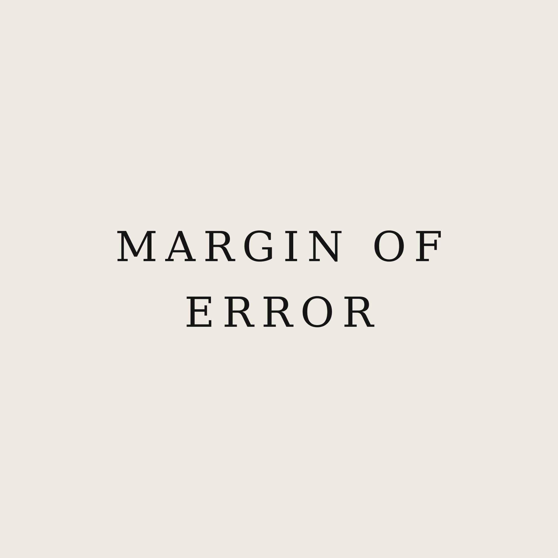 MARGIN OF ERROR — Premium Unisex Tee — print close-up