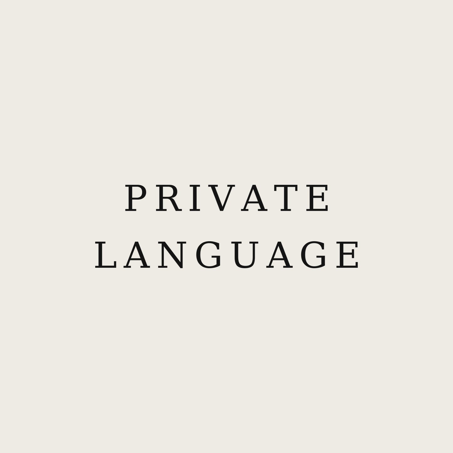 PRIVATE LANGUAGE — Premium Unisex Tee — print close-up