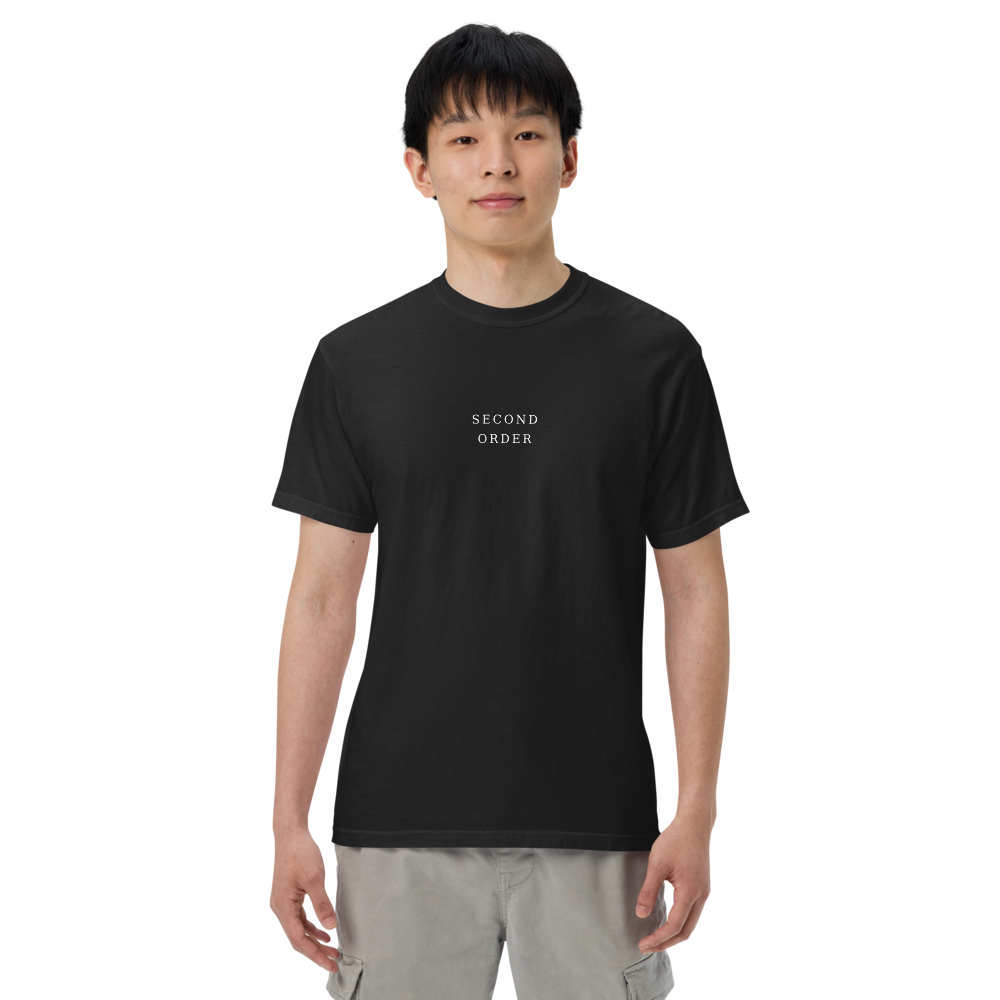 SECOND ORDER — Premium Unisex Tee — front, on model